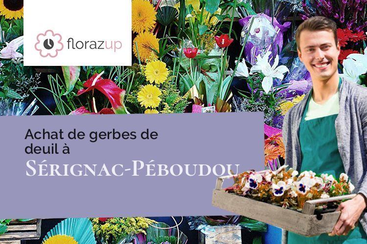 gerbes de fleurs pour des obsèques à Sérignac-Péboudou (Lot-et-Garonne/47410)