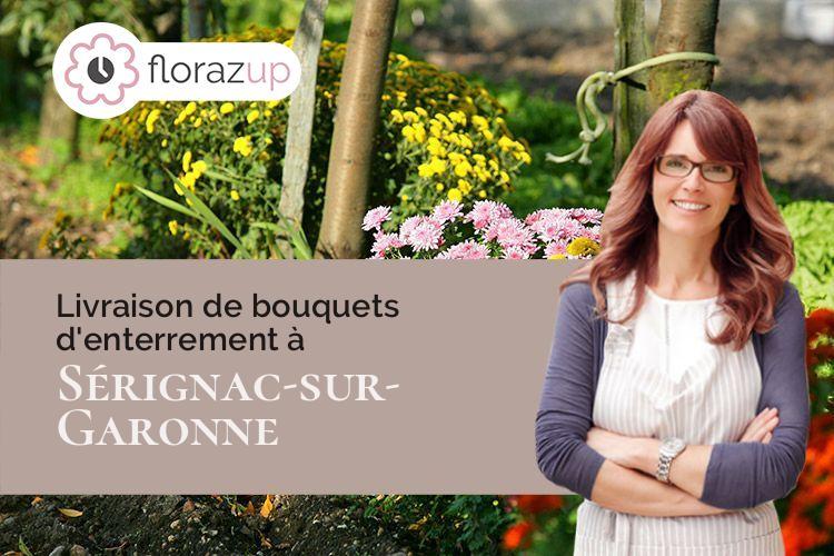 coeur de fleurs pour un décès à Sérignac-sur-Garonne (Lot-et-Garonne/47310)