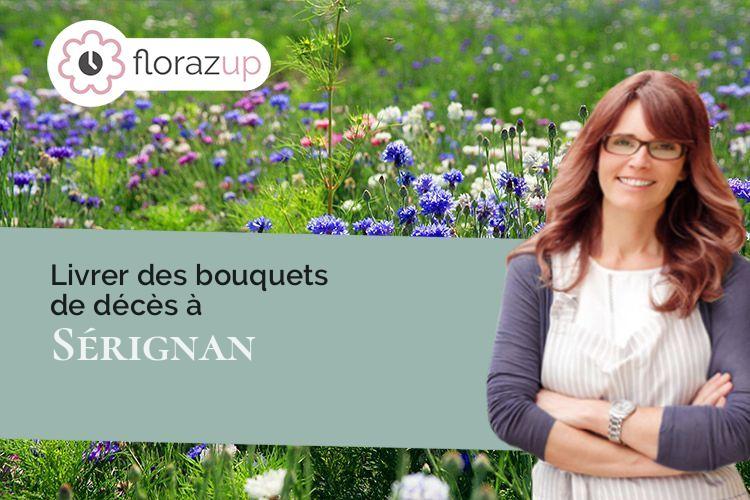 gerbes de fleurs pour une crémation à Sérignan (Hérault/34410)