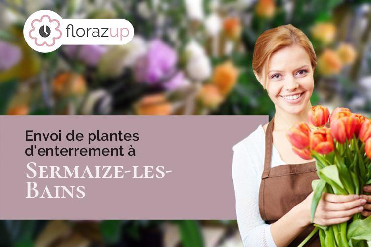 gerbes de fleurs pour un enterrement à Sermaize-les-Bains (Marne/51250)