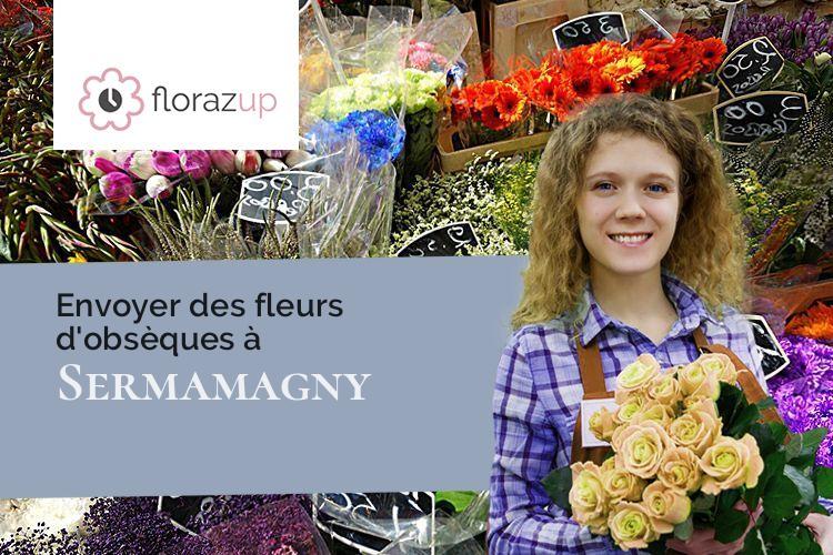 couronnes florales pour des obsèques à Sermamagny (Territoire de Belfort/90300)
