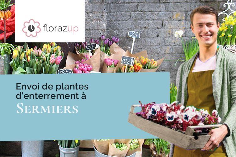 créations florales pour un décès à Sermiers (Marne/51500)