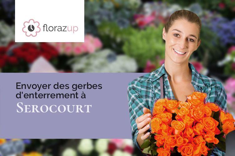 gerbes de fleurs pour des obsèques à Serocourt (Vosges/88320)