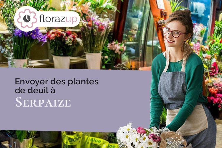 fleurs deuil pour des funérailles à Serpaize (Isère/38200)