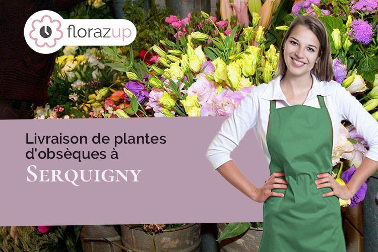 couronnes florales pour un décès à Serquigny (Eure/27470)