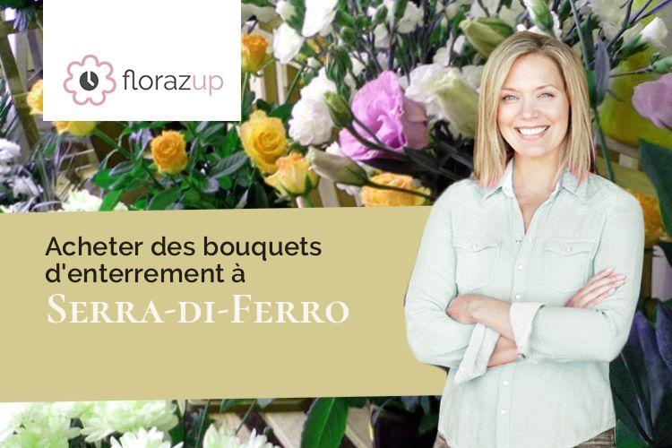 bouquets de fleurs pour des obsèques à Serra-di-Ferro (Corse/20140)