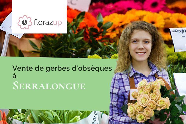 fleurs deuil pour un enterrement à Serralongue (Pyrénées-Orientales/66230)