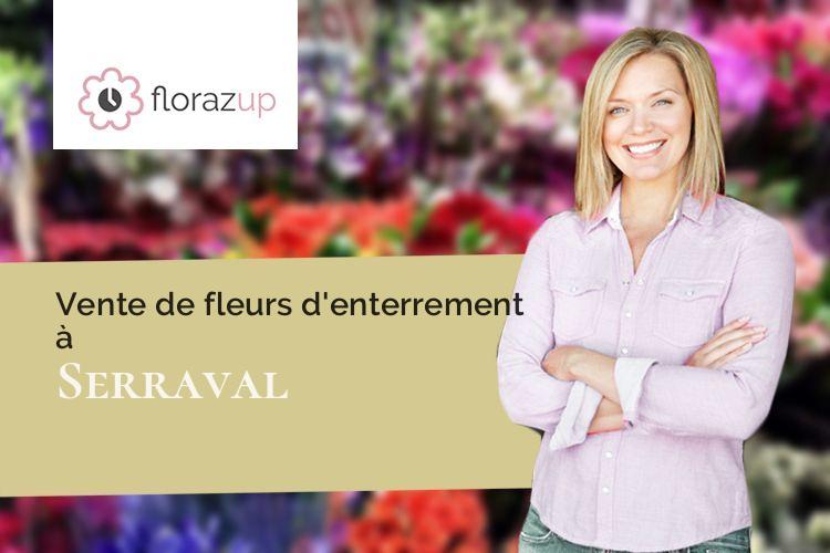 couronnes de fleurs pour une crémation à Serraval (Haute-Savoie/74230)
