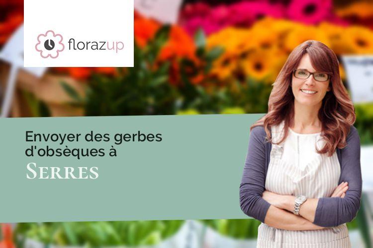 créations de fleurs pour un deuil à Serres (Aude/11190)