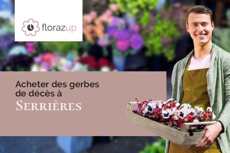 créations florales pour des funérailles à Serrières (Saône-et-Loire/71960)