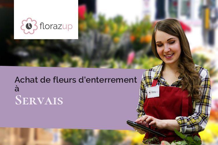 fleurs deuil pour un enterrement à Servais (Aisne/02700)