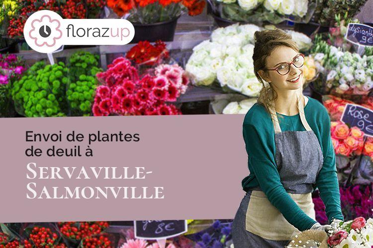 couronnes de fleurs pour un décès à Servaville-Salmonville (Seine-Maritime/76116)
