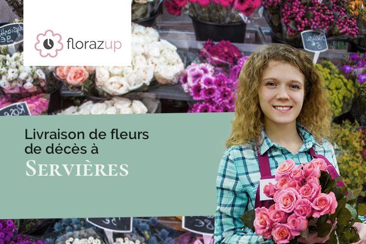 bouquets de fleurs pour des obsèques à Servières (Lozère/48000)