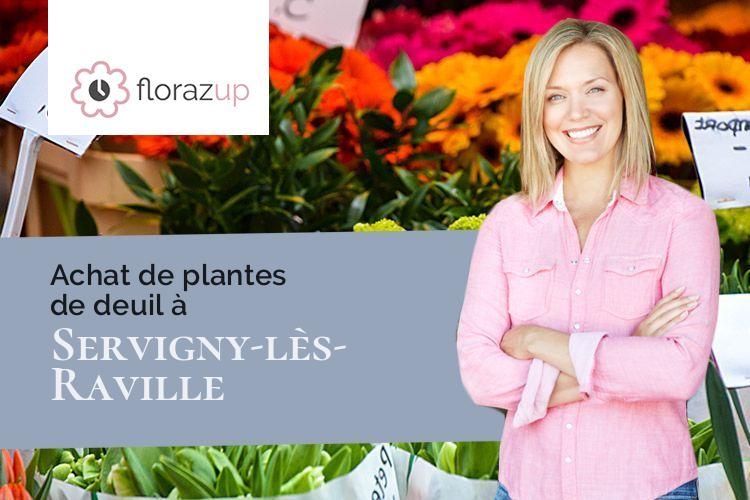 bouquets de fleurs pour des funérailles à Servigny-lès-Raville (Moselle/57530)