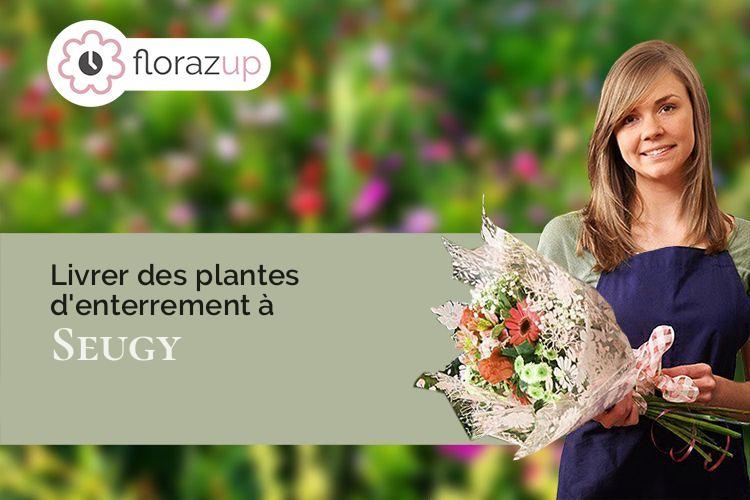 bouquets de fleurs pour un deuil à Seugy (Val-d'Oise/95270)