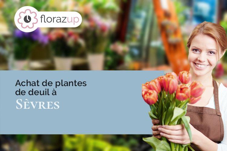 couronnes florales pour un deuil à Sèvres (Hauts-de-Seine/92310)