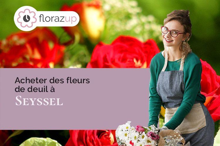 fleurs deuil pour un deuil à Seyssel (Haute-Savoie/74910)