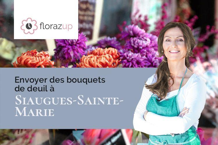 bouquets de fleurs pour un deuil à Siaugues-Sainte-Marie (Haute-Loire/43300)