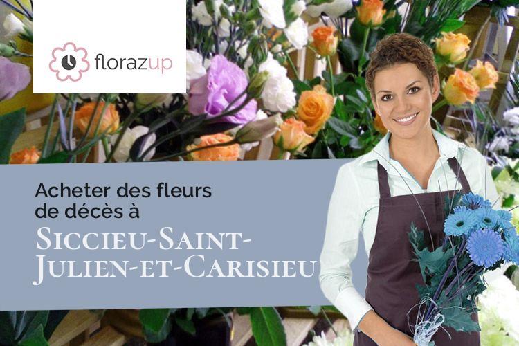 coeurs de fleurs pour des funérailles à Siccieu-Saint-Julien-et-Carisieu (Isère/38460)