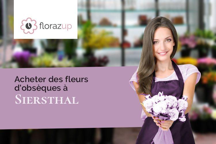 créations de fleurs pour un deuil à Siersthal (Moselle/57410)