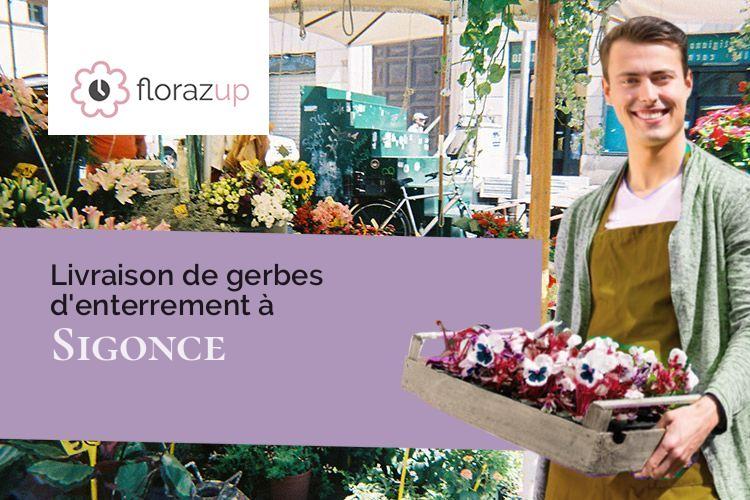coeurs de fleurs pour des funérailles à Sigonce (Alpes-de-Haute-Provence/04300)