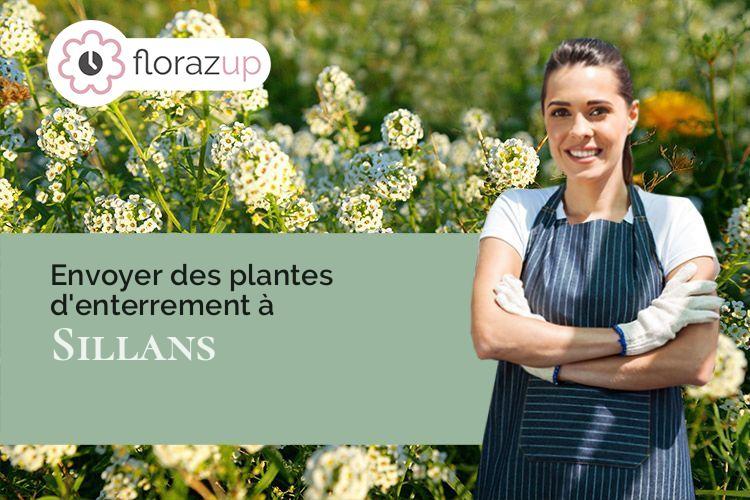 gerbes de fleurs pour une crémation à Sillans (Isère/38590)