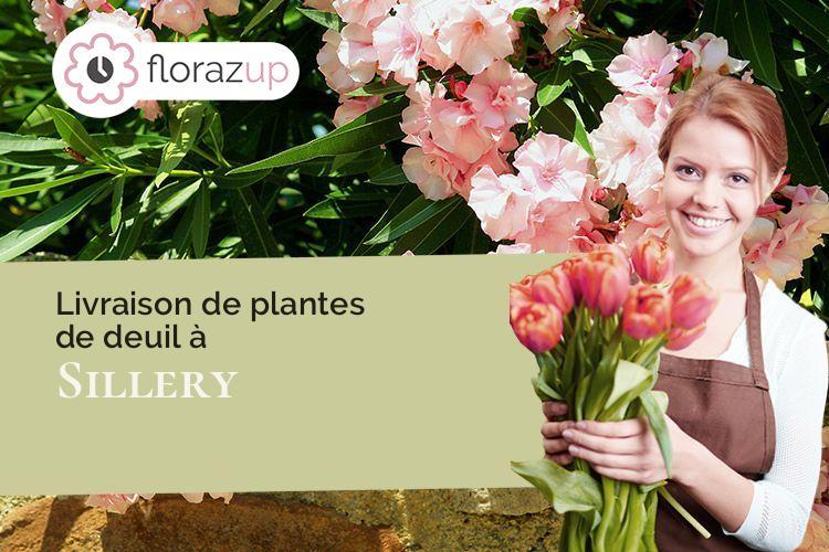 fleurs deuil pour des obsèques à Sillery (Marne/51500)