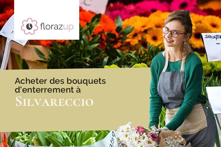 gerbes de fleurs pour un enterrement à Silvareccio (Corse/20215)