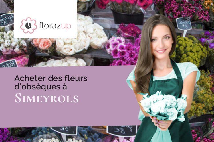 coeurs de fleurs pour des obsèques à Simeyrols (Dordogne/24370)