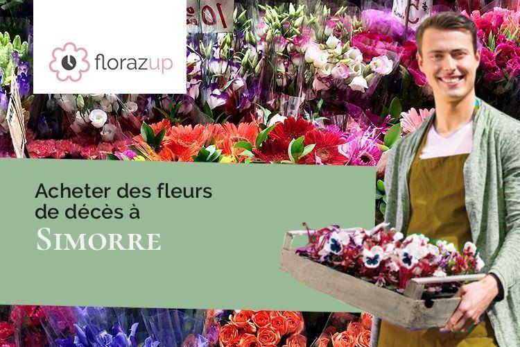 créations florales pour des funérailles à Simorre (Gers/32420)