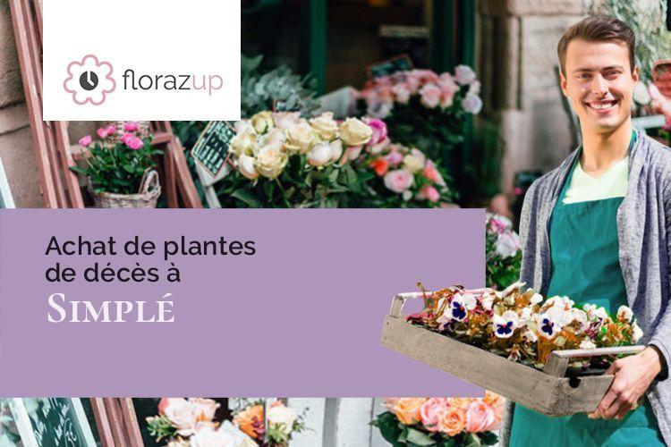 bouquets de fleurs pour un enterrement à Simplé (Mayenne/53360)