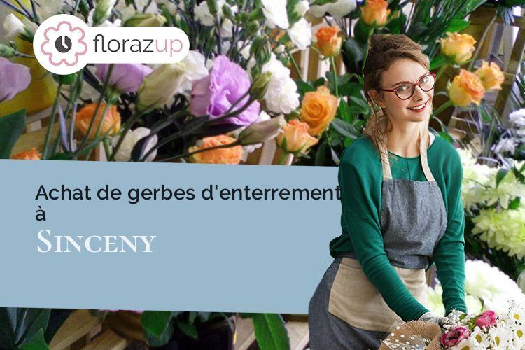 couronnes florales pour des obsèques à Sinceny (Aisne/02300)