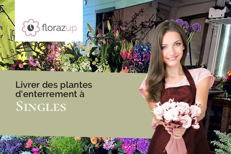 bouquets de fleurs pour une crémation à Singles (Puy-de-Dôme/63690)