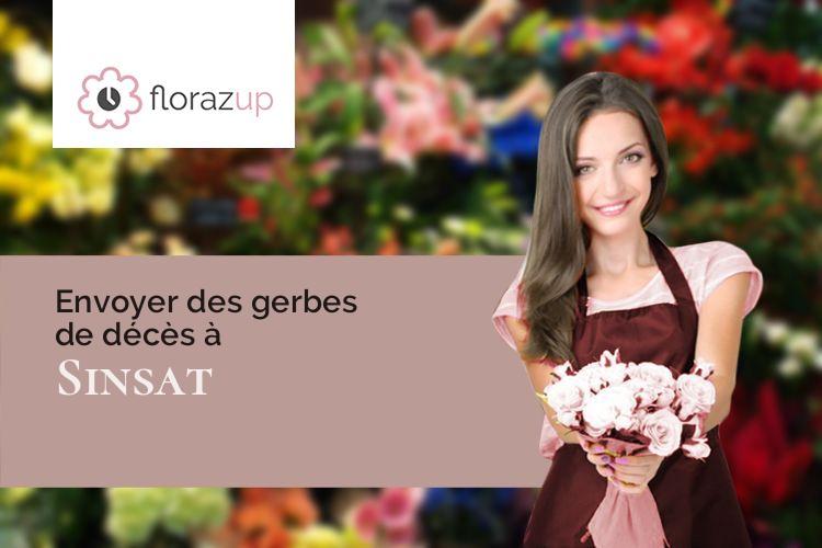 bouquets de fleurs pour des funérailles à Sinsat (Ariège/09310)