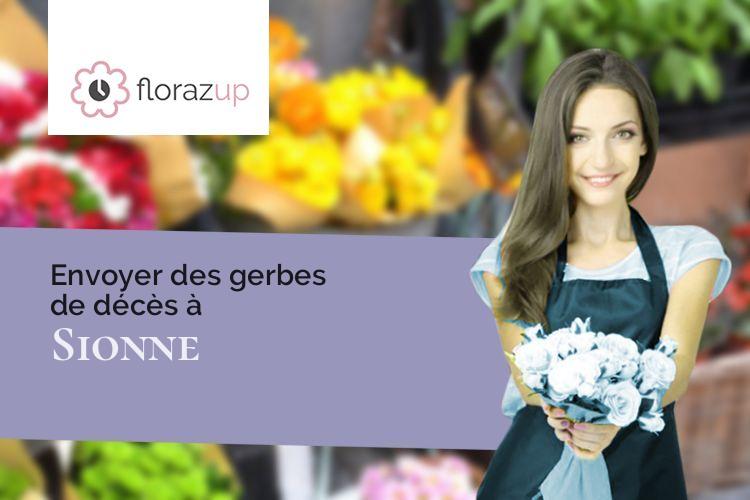 fleurs deuil pour des obsèques à Sionne (Vosges/88630)