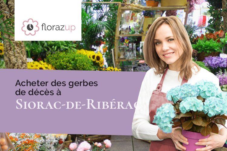 créations de fleurs pour des funérailles à Siorac-de-Ribérac (Dordogne/24600)