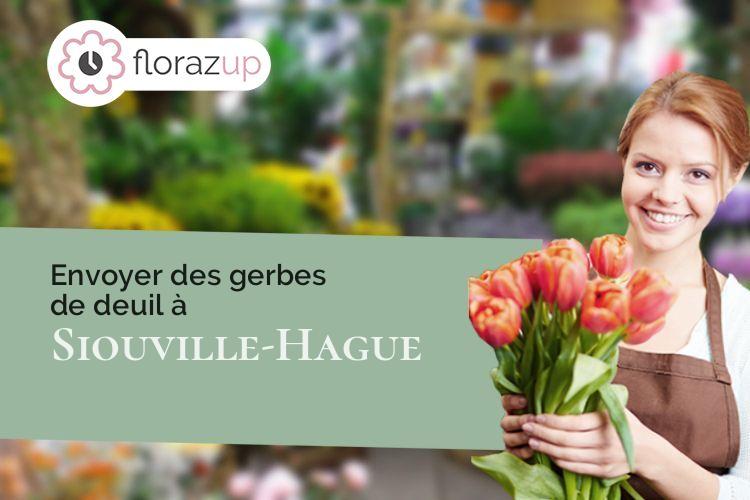 compositions florales pour des obsèques à Siouville-Hague (Manche/50340)