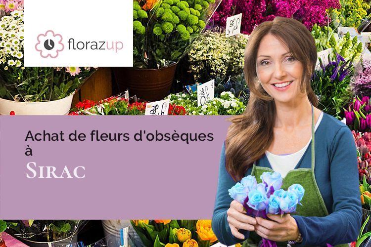 compositions de fleurs pour une crémation à Sirac (Gers/32430)