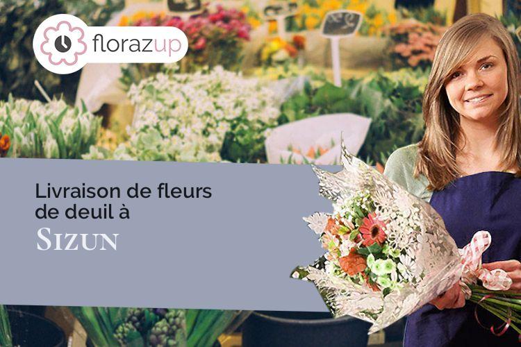 créations florales pour un enterrement à Sizun (Finistère/29450)
