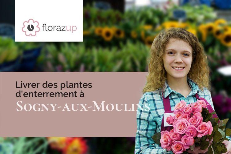 créations florales pour un décès à Sogny-aux-Moulins (Marne/51520)