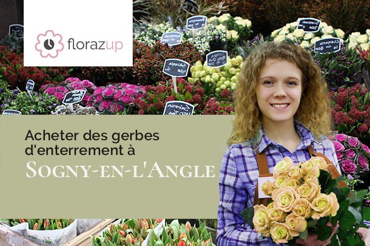 couronnes de fleurs pour un décès à Sogny-en-l'Angle (Marne/51340)