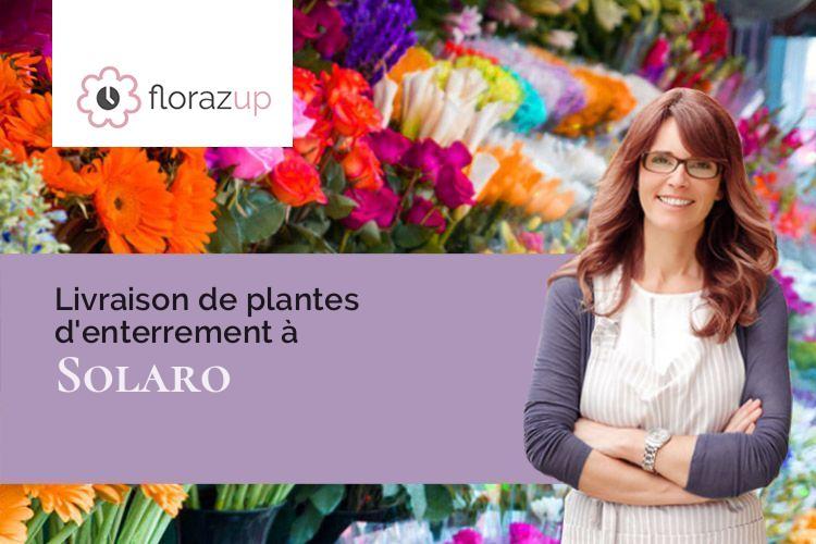 coeurs de fleurs pour un décès à Solaro (Corse/20240)