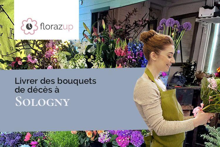 coeurs de fleurs pour un décès à Sologny (Saône-et-Loire/71960)