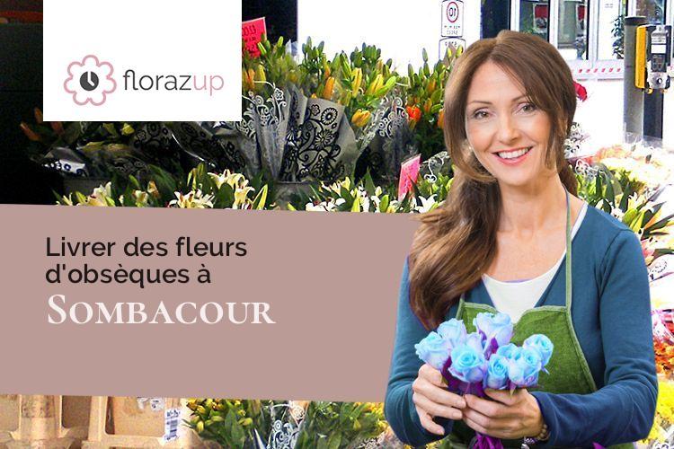 créations de fleurs pour un décès à Sombacour (Doubs/25520)