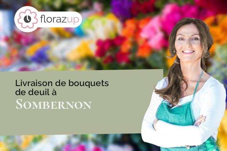 gerbes de fleurs pour un deuil à Sombernon (Côte-d'Or/21540)