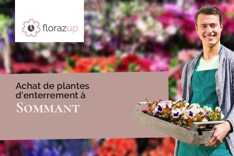 coeurs de fleurs pour des funérailles à Sommant (Saône-et-Loire/71540)