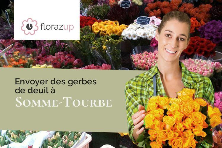 bouquets de fleurs pour des obsèques à Somme-Tourbe (Marne/51600)