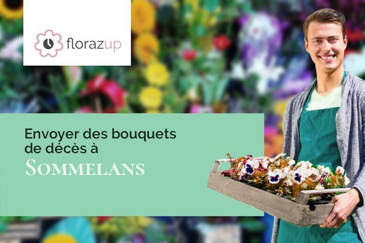 couronnes de fleurs pour un enterrement à Sommelans (Aisne/02470)
