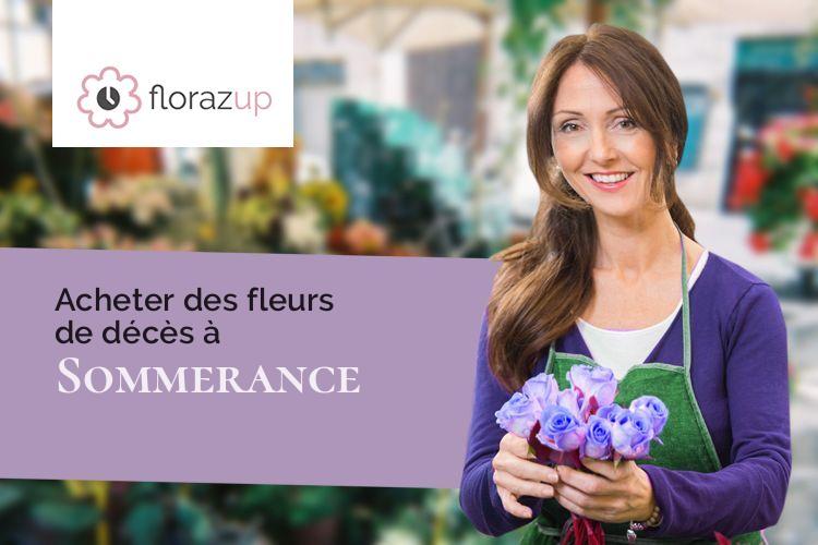 fleurs deuil pour des funérailles à Sommerance (Ardennes/08250)