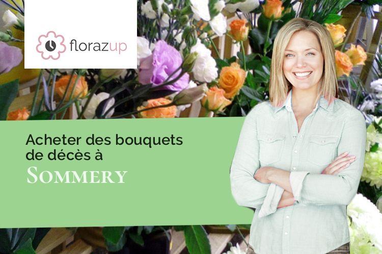 compositions de fleurs pour un deuil à Sommery (Seine-Maritime/76440)